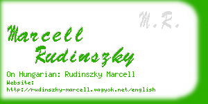 marcell rudinszky business card